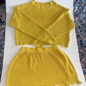 Sweater and skirt set!